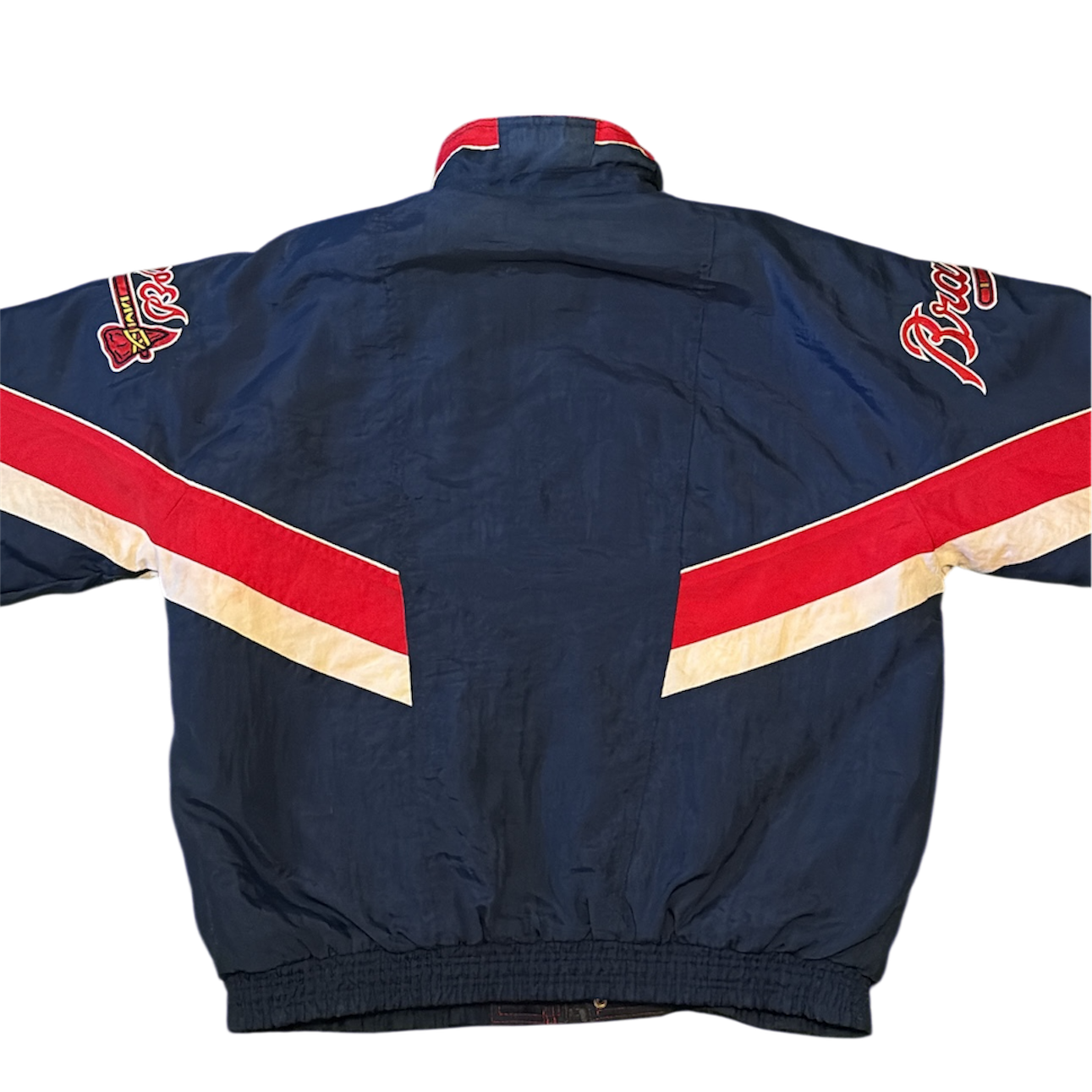 Atlanta Braves Striped Puffer Jacket