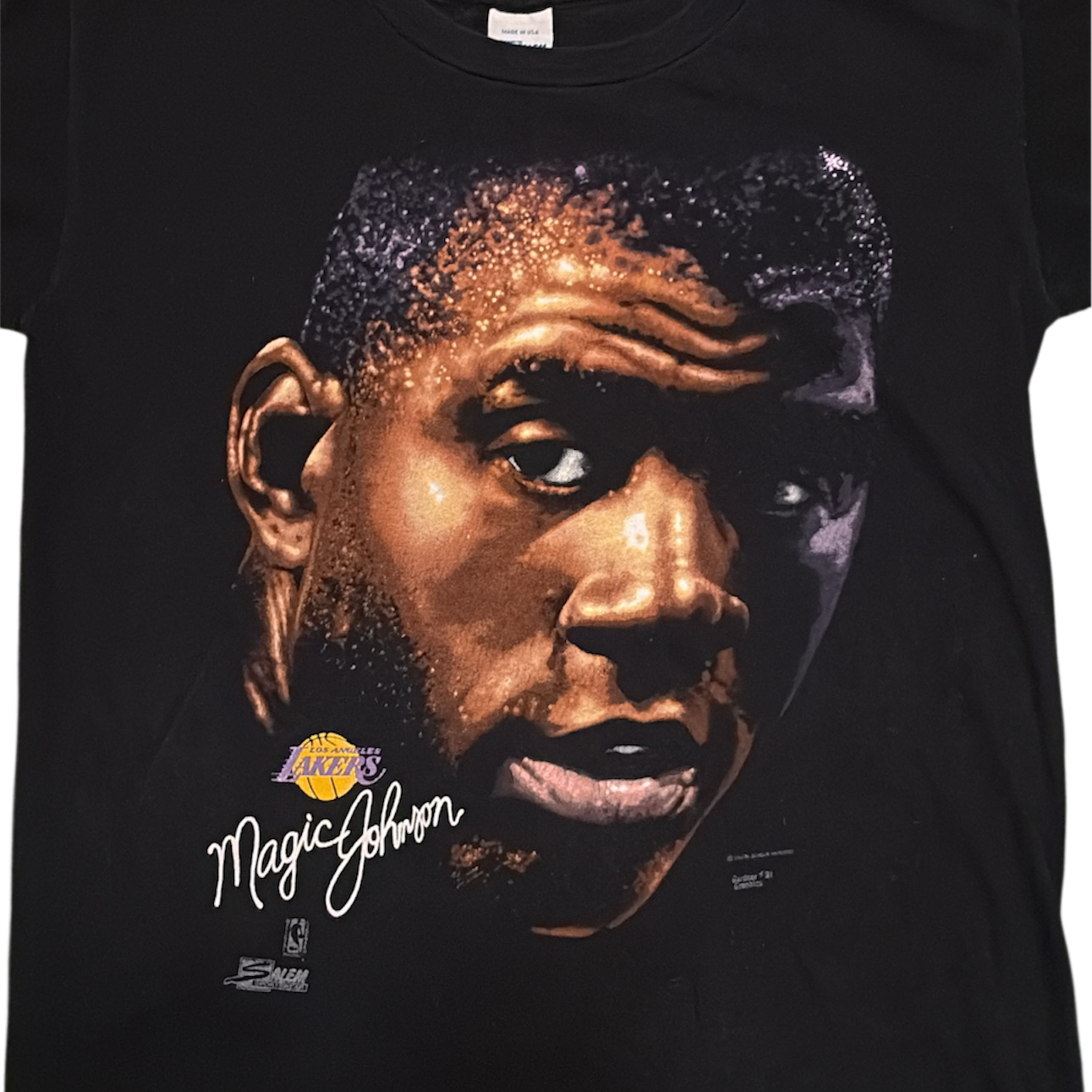 1991 Magic Johnson Big Face Tee